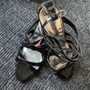 Black Sandals high heel shoes